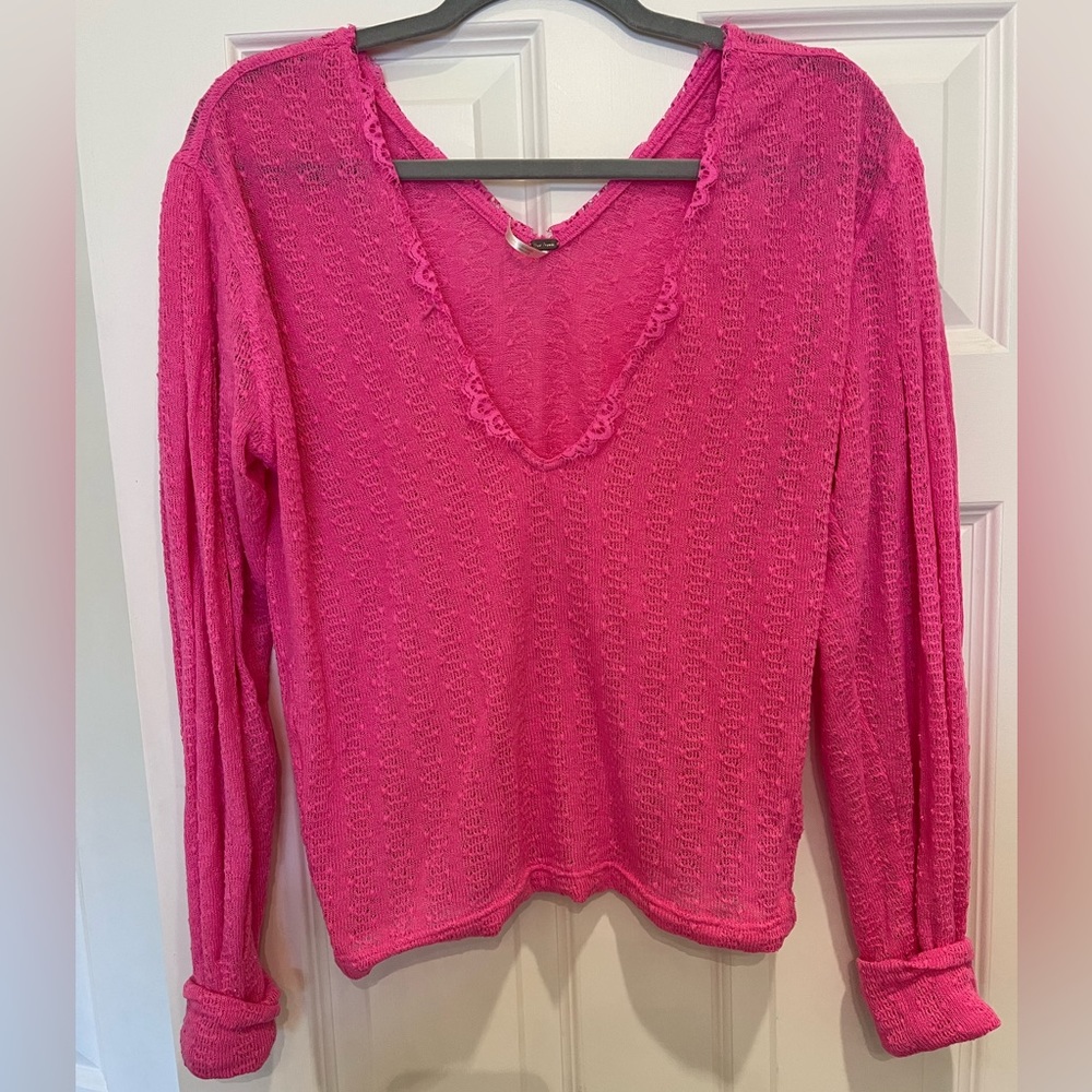 Free People Women’s Pink Jumper